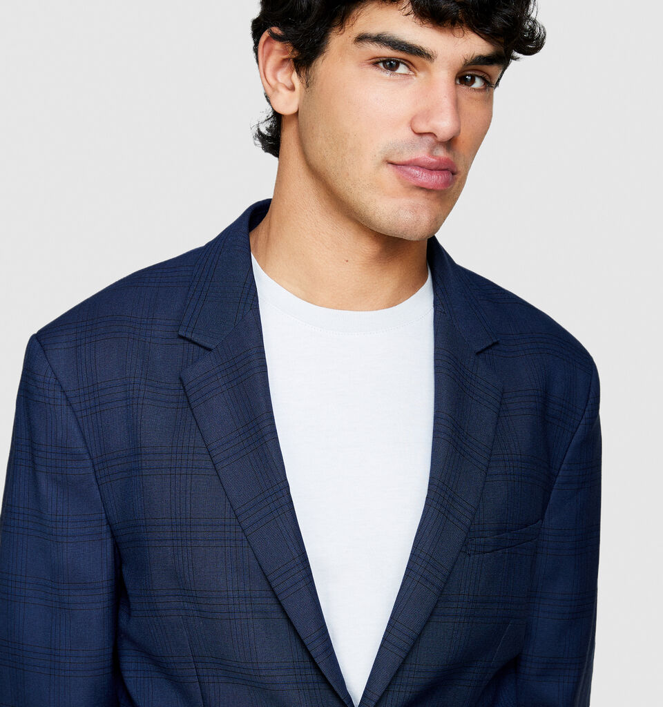 Single-breasted blazer - men's blazers - Dark Blue | Sisley image number 5